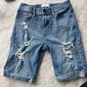 Jean shorts boys Abercrombie size 12